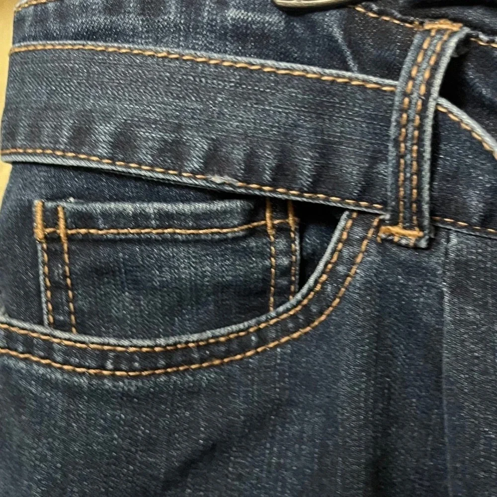 NWOT Gloria Vanderbilt Amanda Jeans Women's Dark Wash Paperbag Waist Casual 14